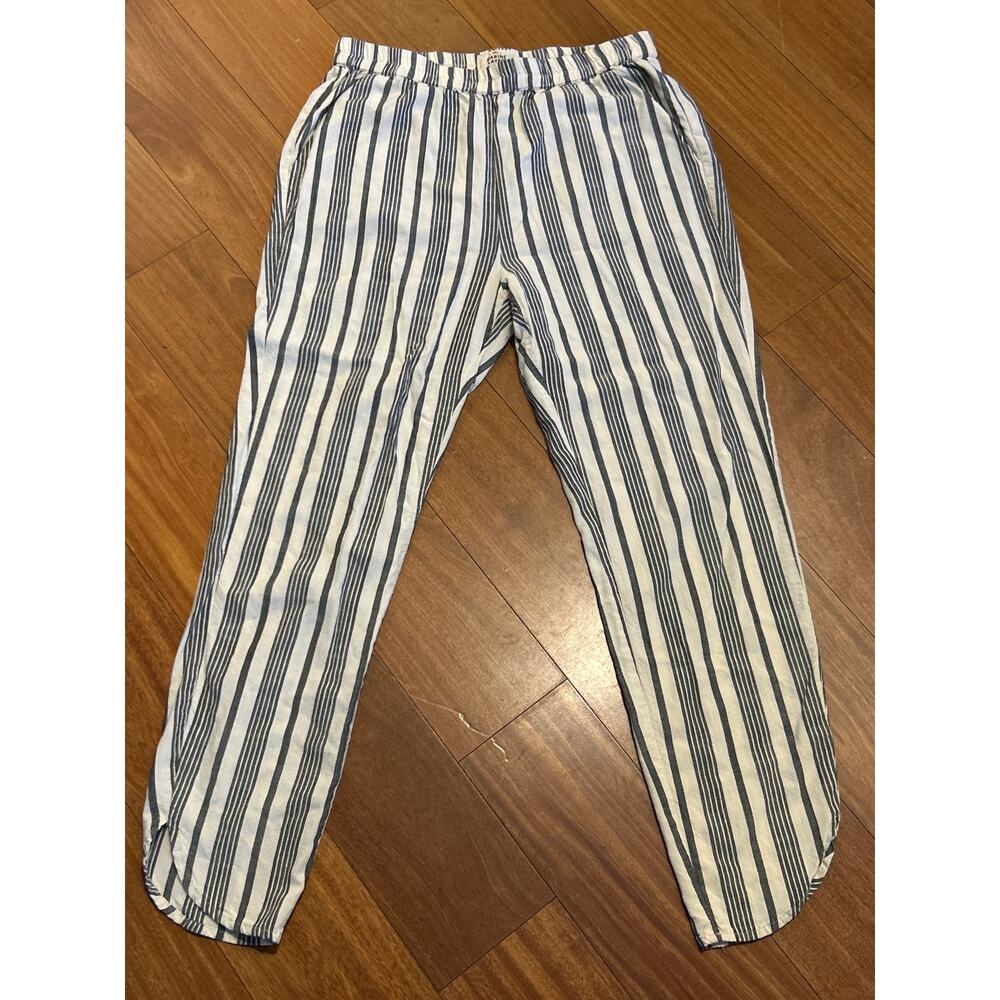 Marine Layer Allison Tulip Hem Elastic Striped Pants